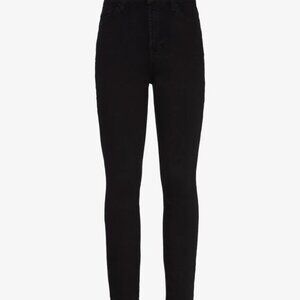 7 for all Mankind the High Waist Skinny Night Black Size 26